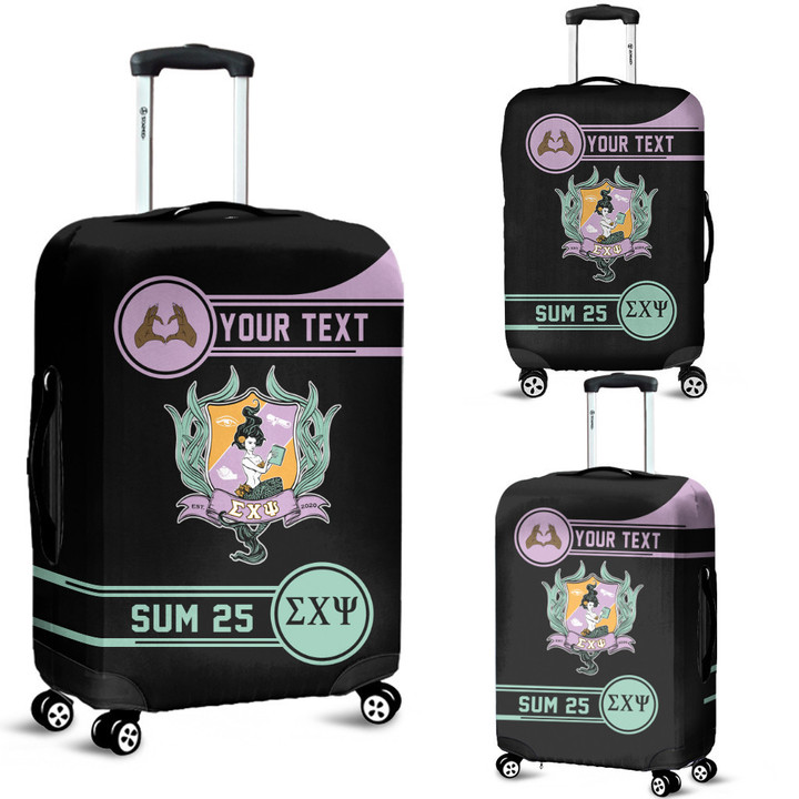 (Custom) Greeklife Accessories - Sigma Chi Psi Sorority Luggage Covers Set A31