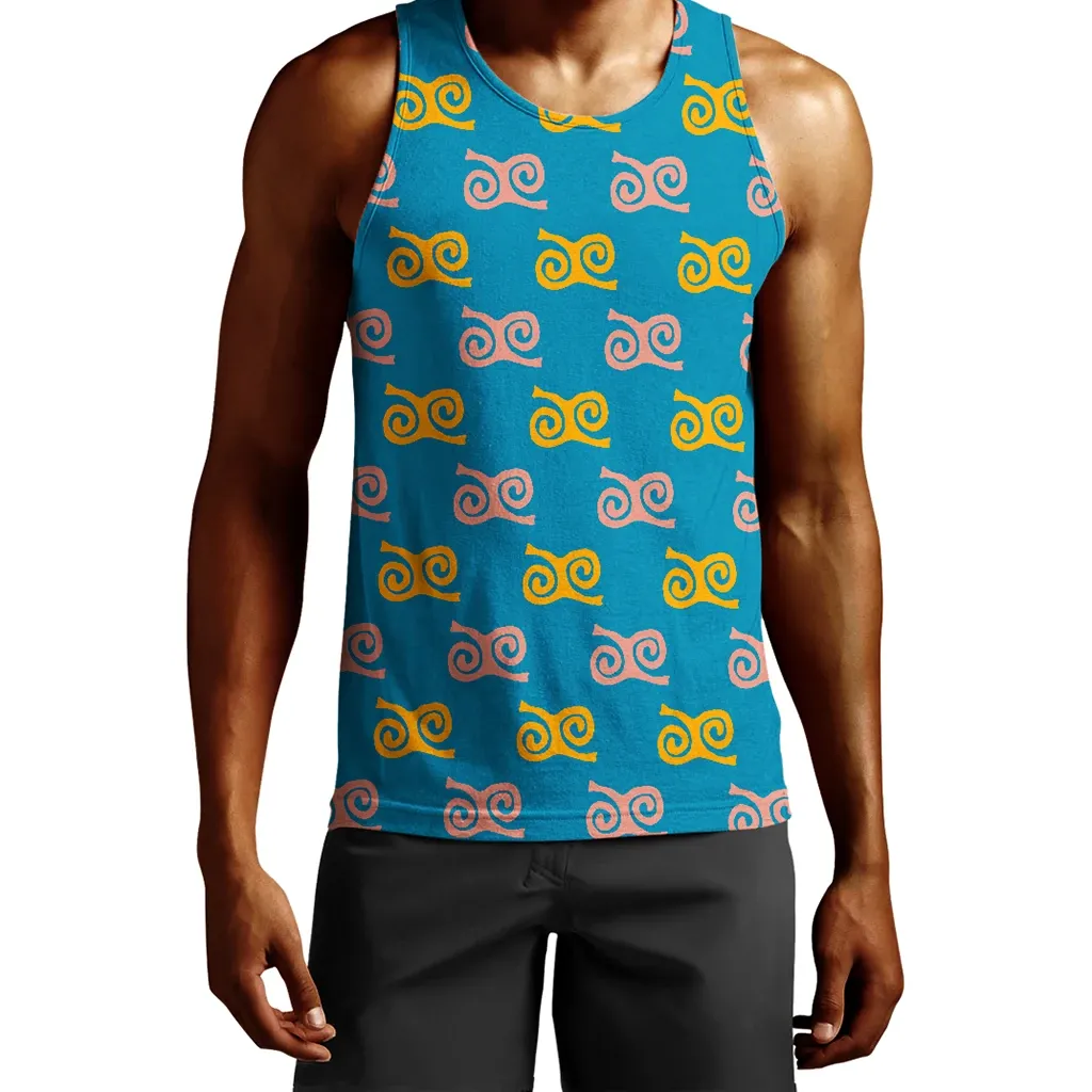 Atiko Kwatakye Atiko Adinkra Men's Tank Top | Africazone.store - Africazone Store