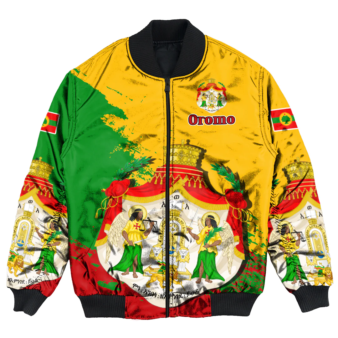 Africazone Clothing - Oromo Yellow Verison Special Bomber Jacket A7 ...
