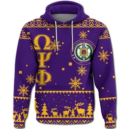 AfricaZone Hoodie - Christmas Shield Of Omega Psi Phi Hoodie J5 | Africazone.store