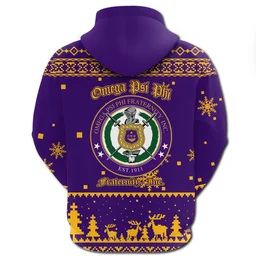 AfricaZone Hoodie - Christmas Shield Of Omega Psi Phi Hoodie J5 | Africazone.store