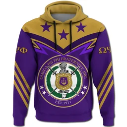 AfricaZone Hoodie - Original Omega Psi Phi Hoodie - Zig Zag Style J5 | Africazone.store