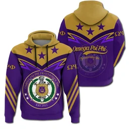 AfricaZone Hoodie - Original Omega Psi Phi Hoodie - Zig Zag Style J5 | Africazone.store