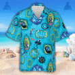 The Haunted Mansion Blue Hawaiian Shirt | For Men & Women | Adult | HW6731