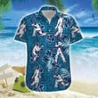 Cricket Blue Hibiscus Hawaiian Shirt | For Men & Women | Adult | HW7925