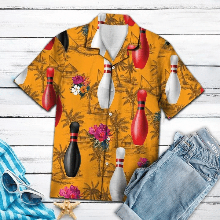 Bowling Tropical Flowers Hawaiian Shirt | For Men & Women | Adult | HW6560