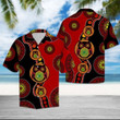 Owl Turquoise Circles Hawaiian Shirt | For Men & Women | Adult | HW6372