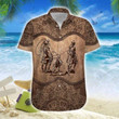 Brown Mandala Hawaiian Shirt | For Men & Women | Adult | HW7413