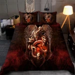 Dragon skull bedding set