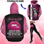 Personalized January Girl Combo Hoodie + Legging