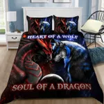Heart of a wolf, soul of a dragon ver3 bedding set