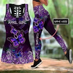 Personalized April Girl Combo Tank Top + Legging TN