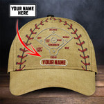 Customize Name Baseball Lover All Over 3D Design Print Cap NTN15042101