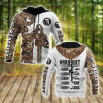 Arborist hourly by rate 3d hoodie shirt for men and women