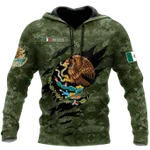 Mexico Coat Of Arm 3D All Over Printed Unisex Hoodie