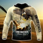 One Nation Under God  3D All Over Printed Unisex Shirts