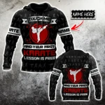 Customize Name Karate Hoodie For Men And Women TNA13032101