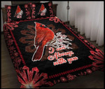Cardinal Bird Quilt Bedding Set