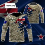 Remembrance New Zealand Camo Soldier 3D print shirts