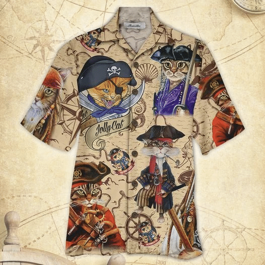 Pirate Cat Hawaiian Shirt | For Men & Women | Adult | HW7899