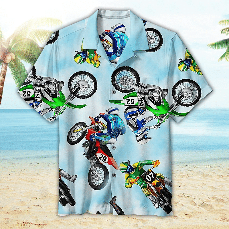 Motocross Hawaiian Shirt | For Men & Women | Adult | HW5467