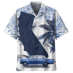 California Map Palm Tree Hawaiian Shirt | For Men & Women | Adult | HW7393