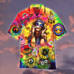 Sunflower Colorful Hippie Hawaiian Shirt | For Men & Women | Adult | HW4765