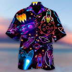 Shoot For The Stars Glowing Rocket Hawaiian Shirt | For Men & Women | Adult | HW6201