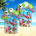 Pink Flamingo On Beach Summer Hawaiian Shirt | For Men & Women | Adult | HW4738