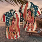 Horse American Flag Hawaiian Shirt | For Men & Women | Adult | HW7080