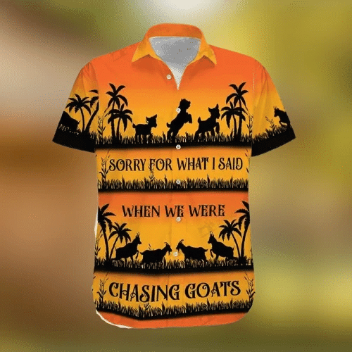 Chasing Goats Hawaiian Shirt | For Men & Women | Adult | HW7116
