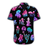 Simple Mushroom Black Hawaiian Shirt | For Men & Women | Adult | HW6737
