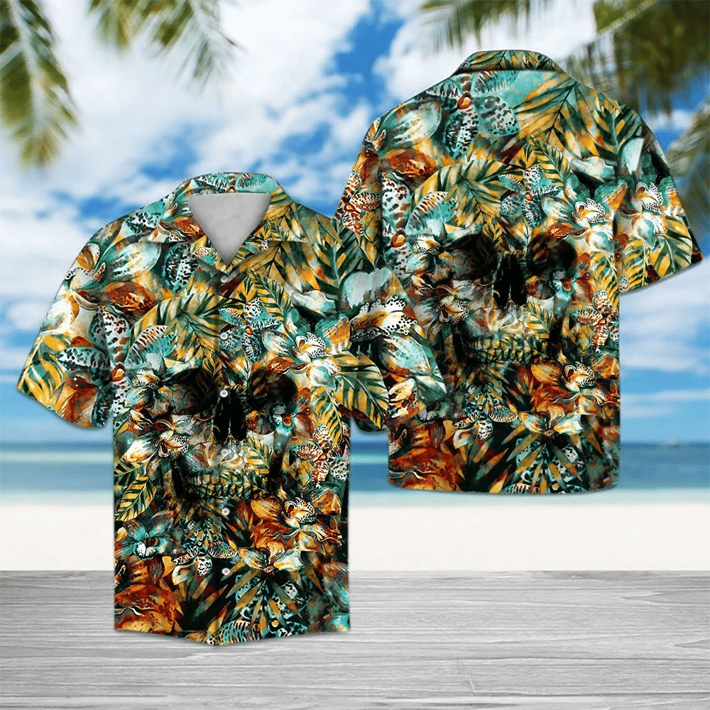 Skull Tropical Hawaiian Shirt | For Men & Women | Adult | HW6423