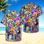 Colorful Hippie Lion Hawaiian Shirt | For Men & Women | Adult | HW4721