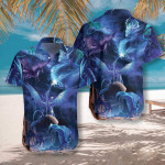 Blue Universe Dragon Hawaiian Shirt | For Men & Women | Adult | HW7479