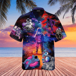 Play Something Funny Of Astronaunt On The Space Hawaiian Shirt | For Men & Women | Adult | WT1402