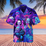 Psychic Skull Face Future Death Hawaiian Shirt | For Men & Women | Adult | WT1401