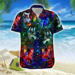 Amazing Wolf Neon Hawaiian Shirt | For Men & Women | Adult | HW7427