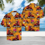 Inline Skating Tropical Flowers Hawaiian Shirt | For Men & Women | Adult | HW6562