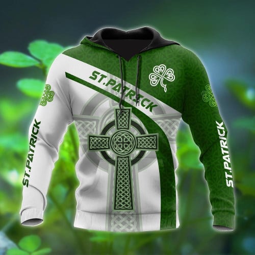 Irish Celtic Knot Cross St.Patrick day 3D Design print shirts