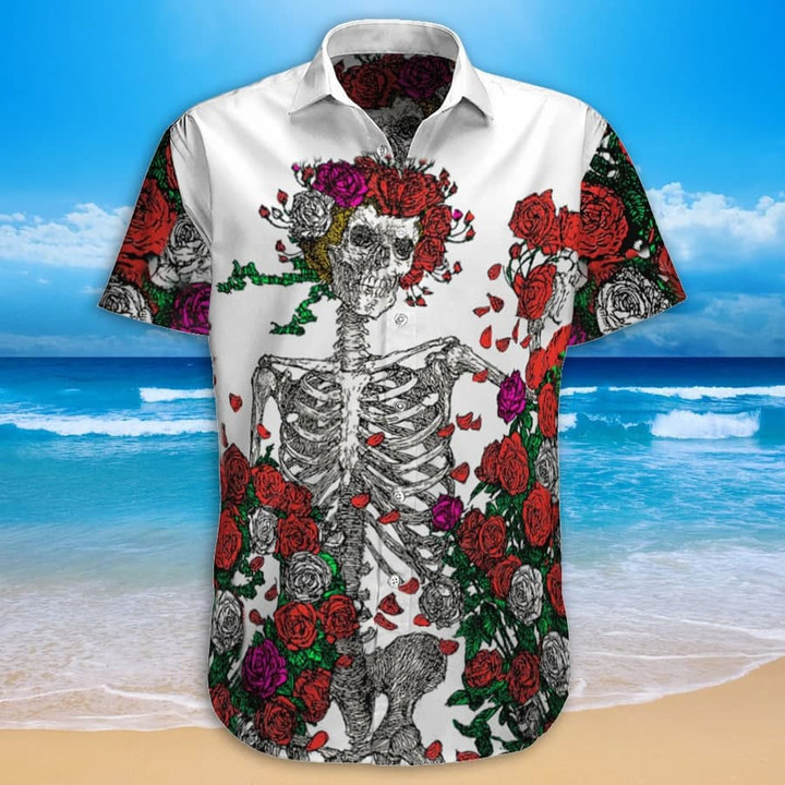 Grateful Dead Skull Hawaiian Shirt | For Men & Women | Adult | HW5236
