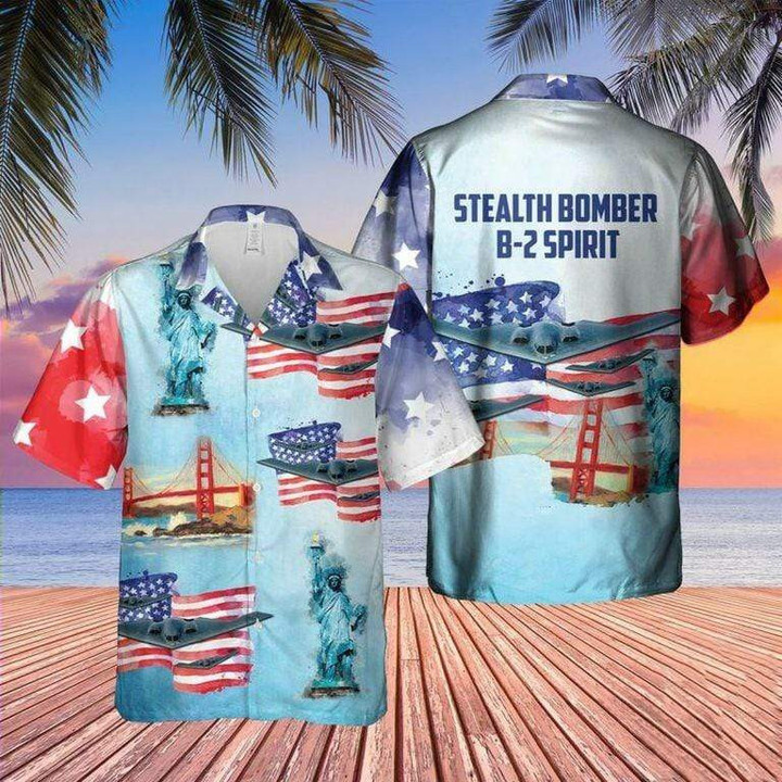 Stealth Bomber B-2 Spirit Hawaiian Shirt | For Men & Women | Adult | HW6739