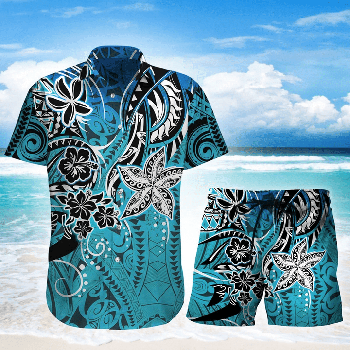 Amazing Polynesian Tattoo Hawaiian Shirt Set | Unisex | HS1106