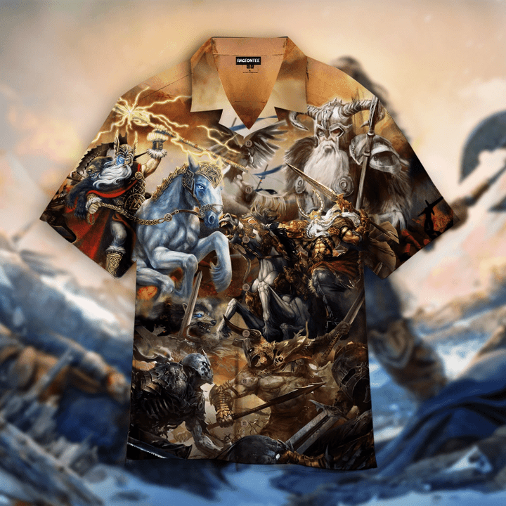 Viking Odin Hawaiian Shirt | For Men & Women | Adult | HW4812