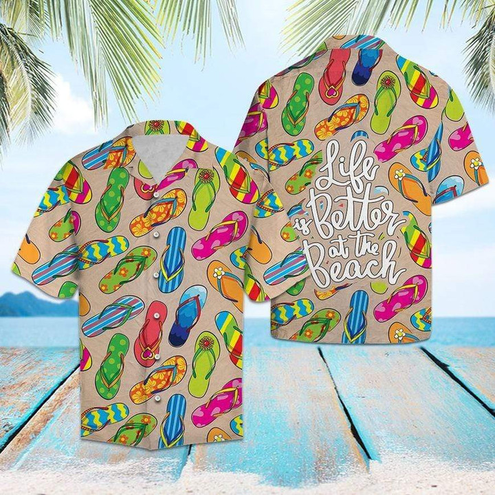 Life Is Better At The Beach Hawaiian Shirt | For Men & Women | Adult | HW6789