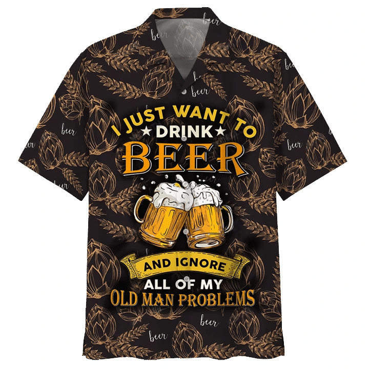 I Just Want To Drink Beer Hawaiian Shirt | For Men & Women | Adult | HW7383