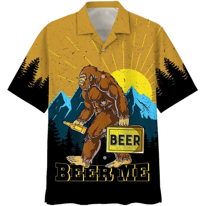 Beer Me Bigfoot Hawaiian Shirt | For Men & Women | Adult | HW7607