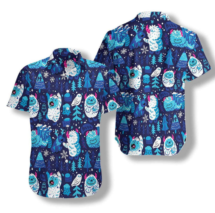 White Bigfoots Hawaiian Shirt | For Men & Women | Adult | HW6967