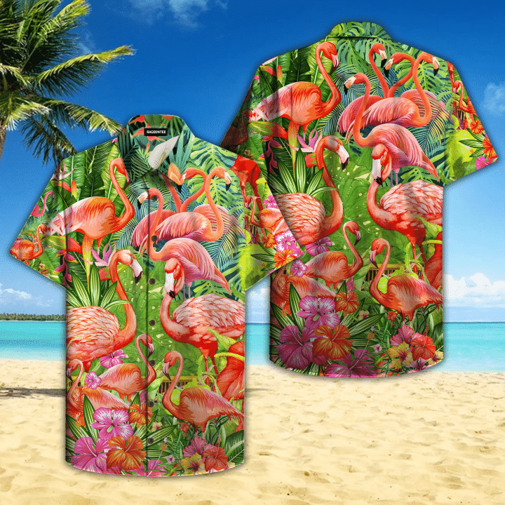 Flamingo Why Fit In When You Were Born To Stand Out Hawaiian Shirt | For Men & Women | Adult | HW4716