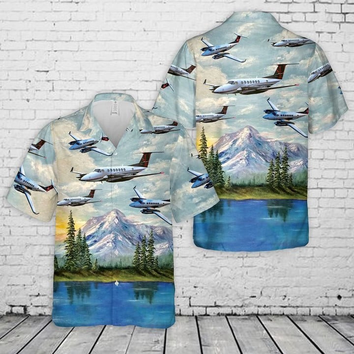 Beechcraft King Air 350 Hawaiian Shirt | For Men & Women | Adult | HW7573